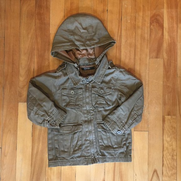 George cargo utility jacket khaki green size 5 - Picture 1 of 4